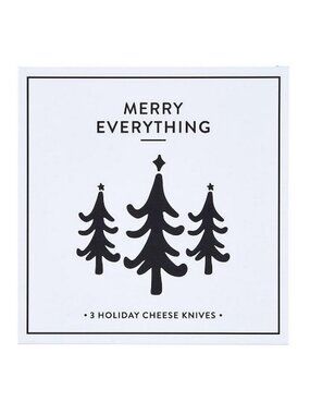 Merry Everything, Holiday Cheese Knives Set, NWT